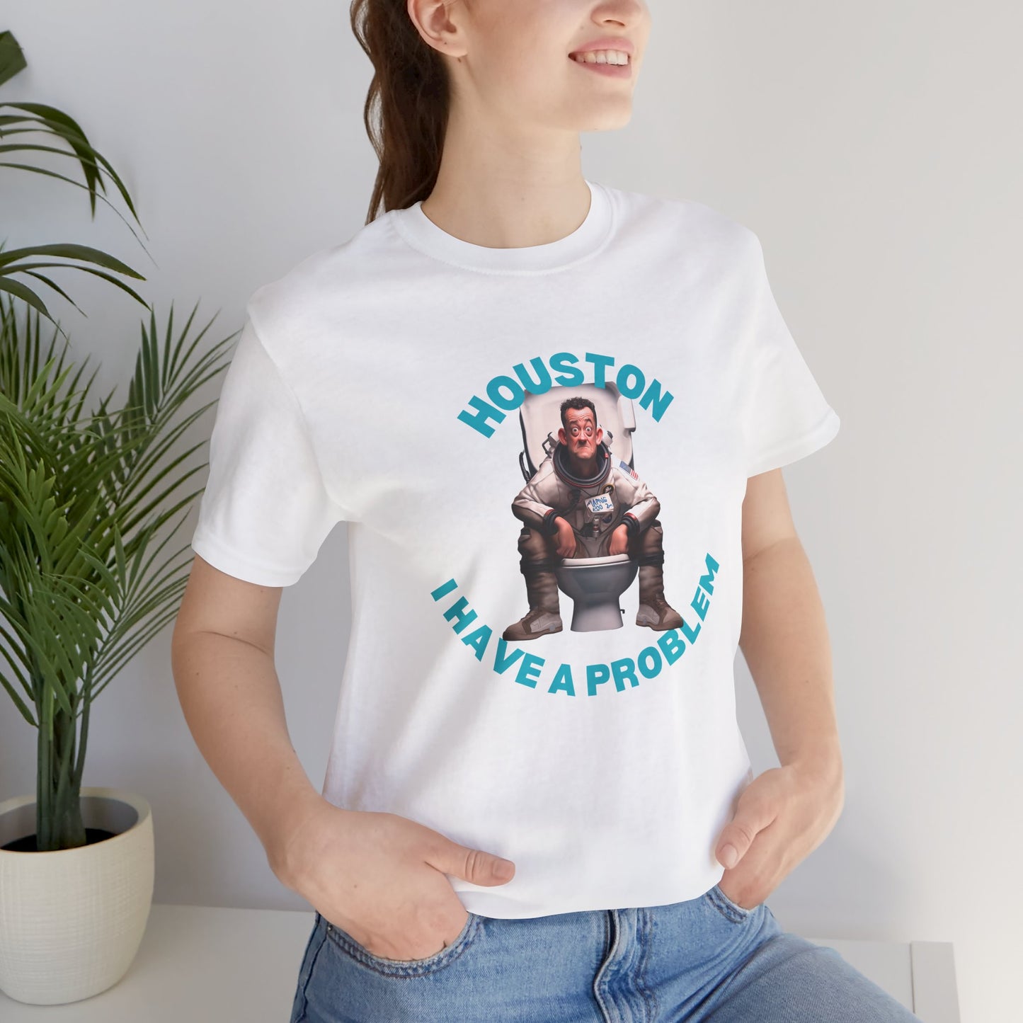 Funny Apollo Astronaut Unisex Tee - Houston, I Have a Problem