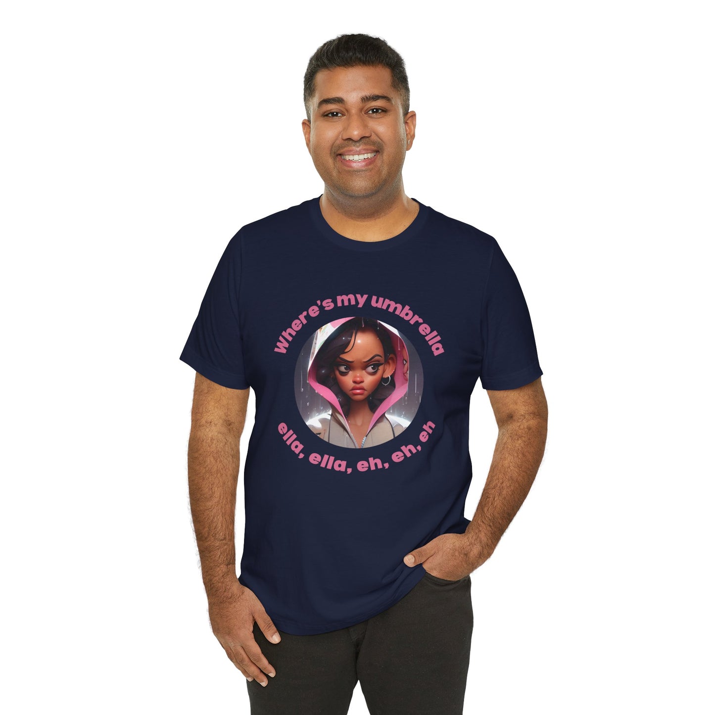 Funny RA Unisex Tee - 'Where is my umbrella, ella, eh, eh'