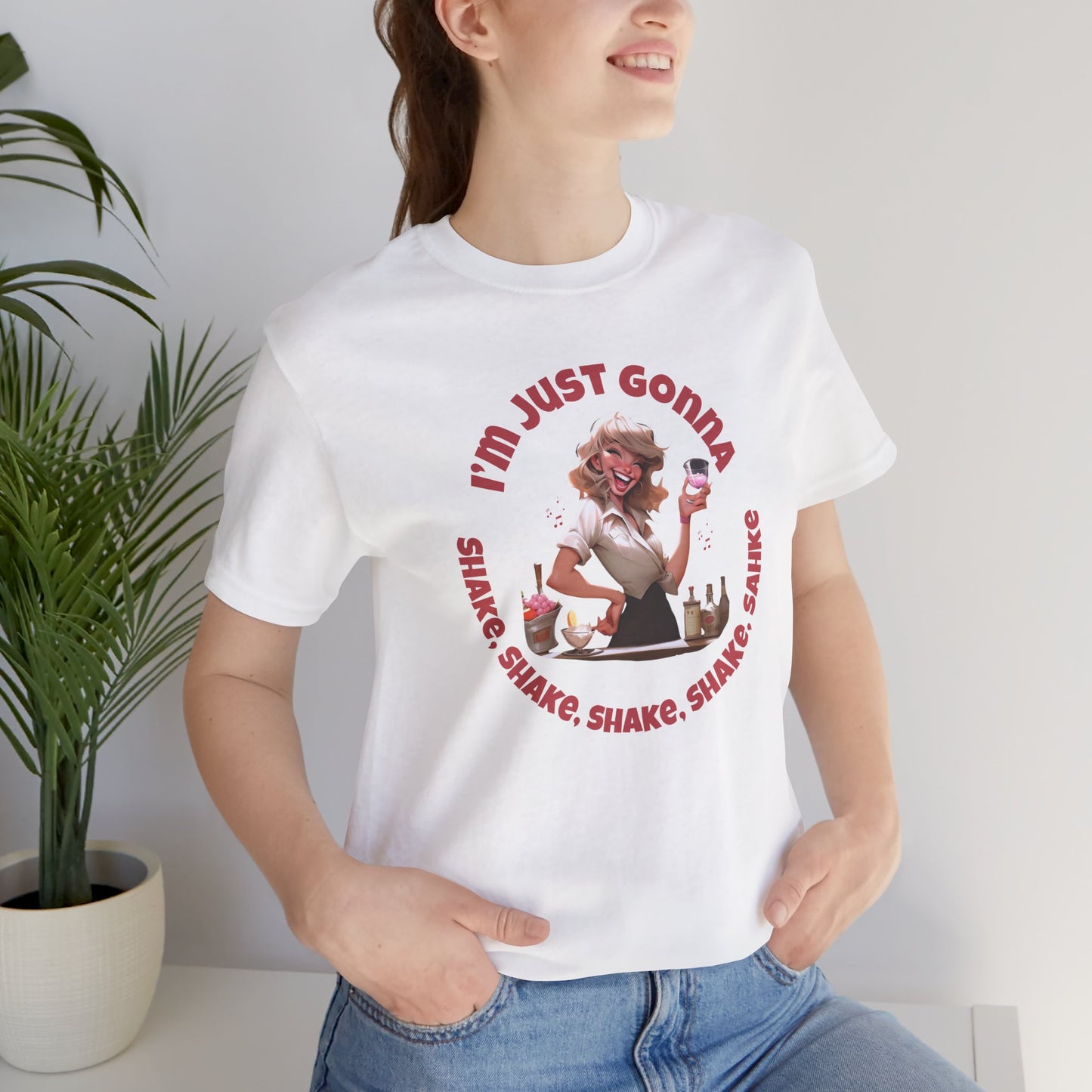 Funny Taylor S Unisex Tee - 'I'm Just Gonna Shake, Shake'