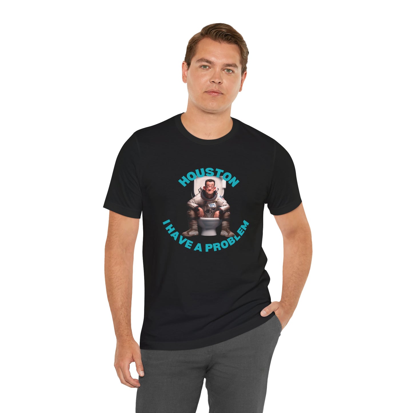 Funny Apollo Astronaut Unisex Tee - Houston, I Have a Problem