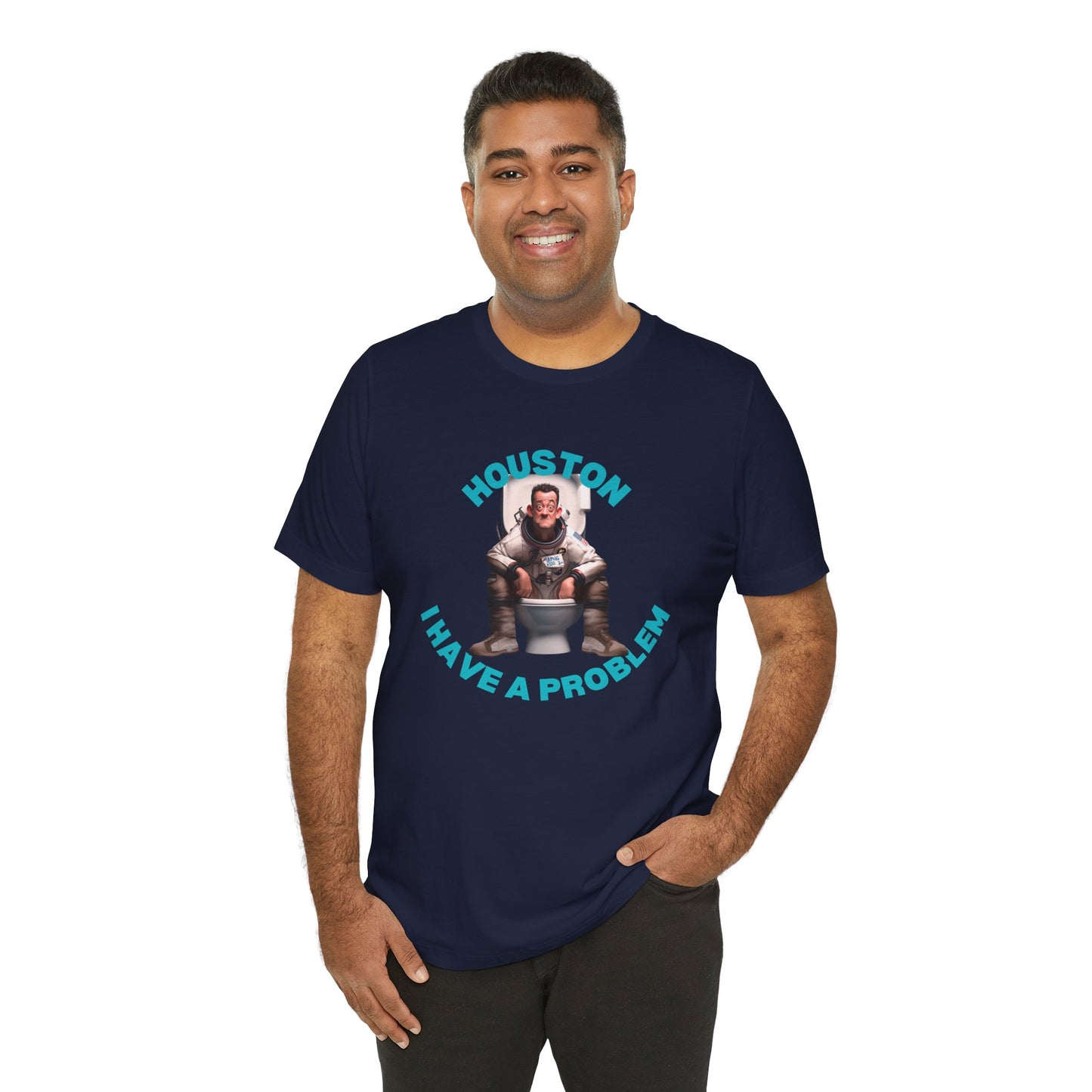 Funny Apollo Astronaut Unisex Tee - Houston, I Have a Problem