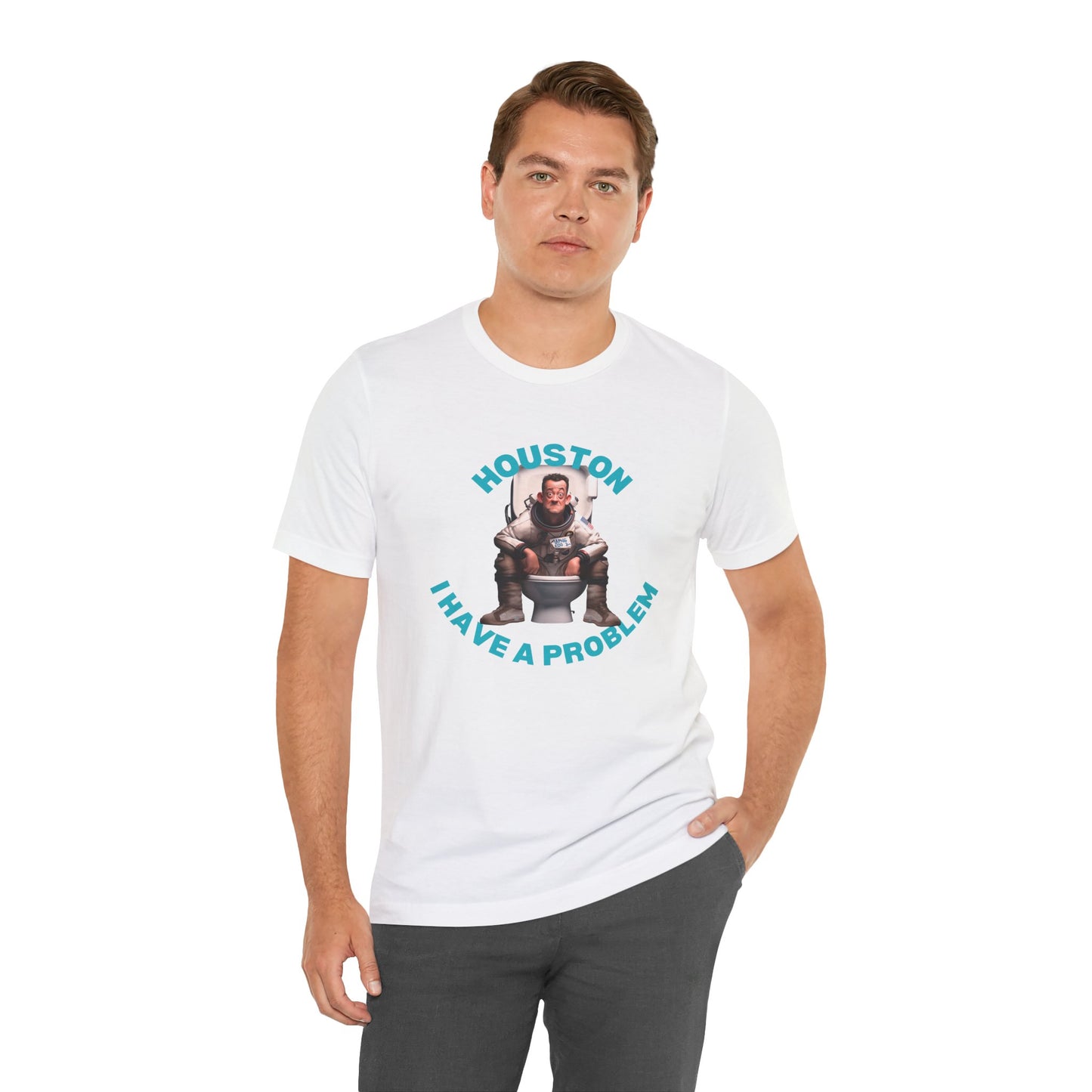 Funny Apollo Astronaut Unisex Tee - Houston, I Have a Problem